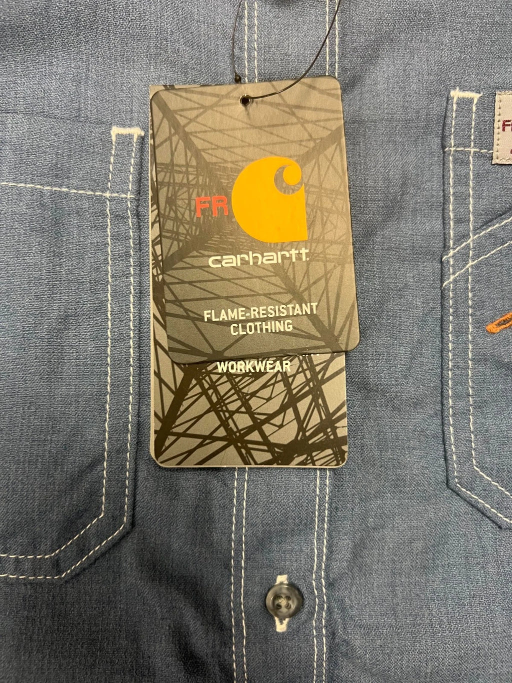 Carhartt FR Women's Steel Blue Shirt Flame Resistant Long Sleeve (S01)