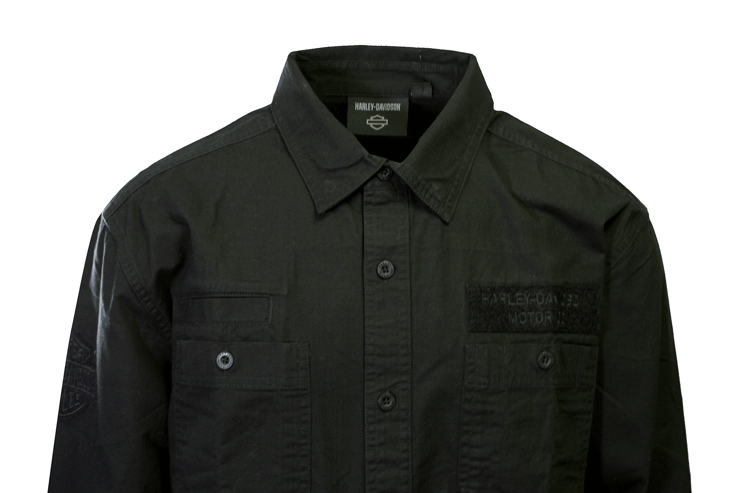 HD Branded Men's Shirt Black Beauty Park Shirt L/S Woven (S64)