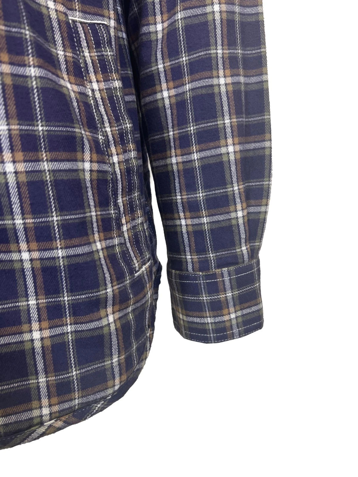 Ariat FR Men's Navy Plaid Shirt Monument Jacket Long Sleeve (S61)
