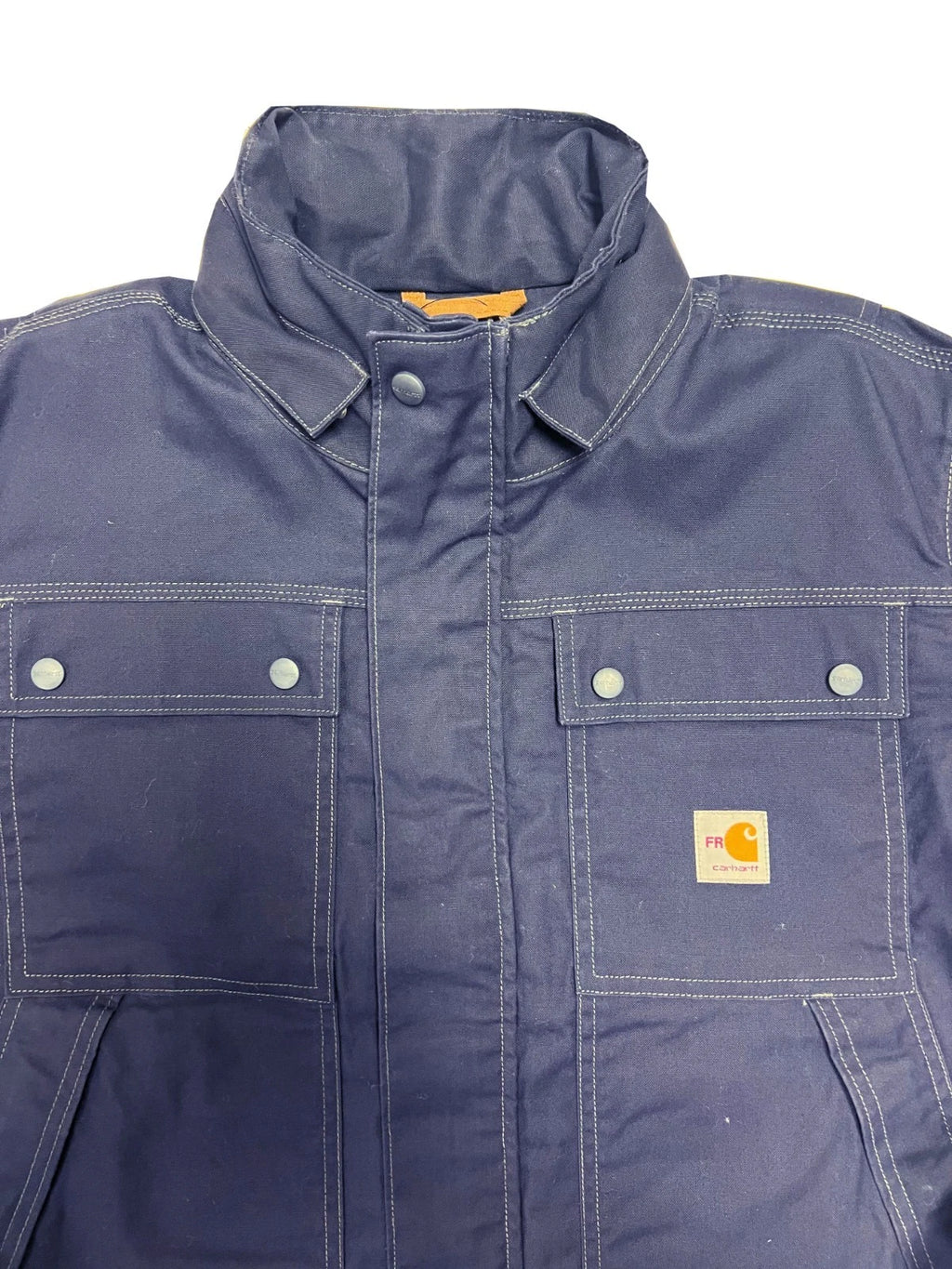 Carhartt FR Men's Navy Full Swing Quick Duck Coat L/S (S54)