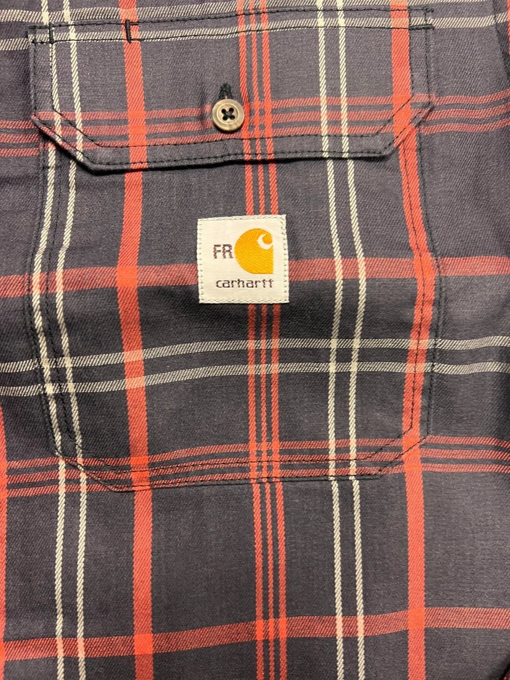 Carhartt FR Men's Red Plaid Shirt - Rugged Flex Work Wear L/S CAT 2 (S370)