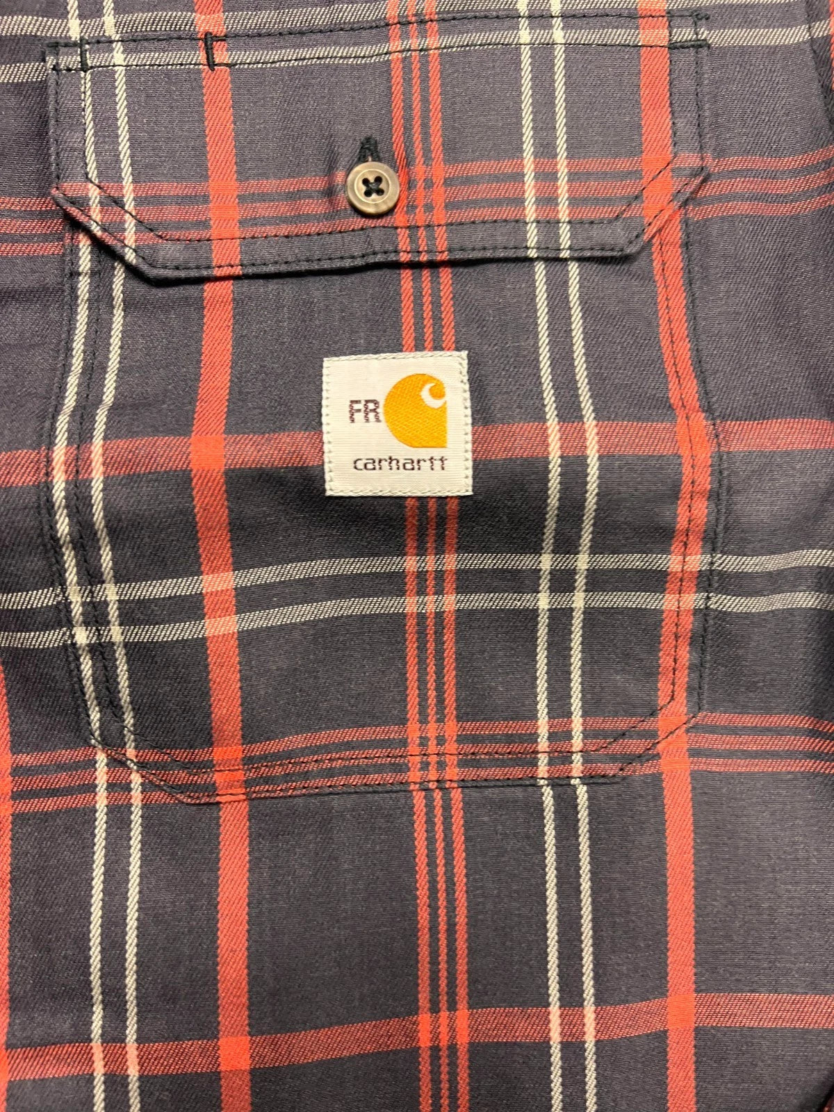 Carhartt FR Men's Red Plaid Shirt - Rugged Flex Work Wear L/S CAT 2 (S370)