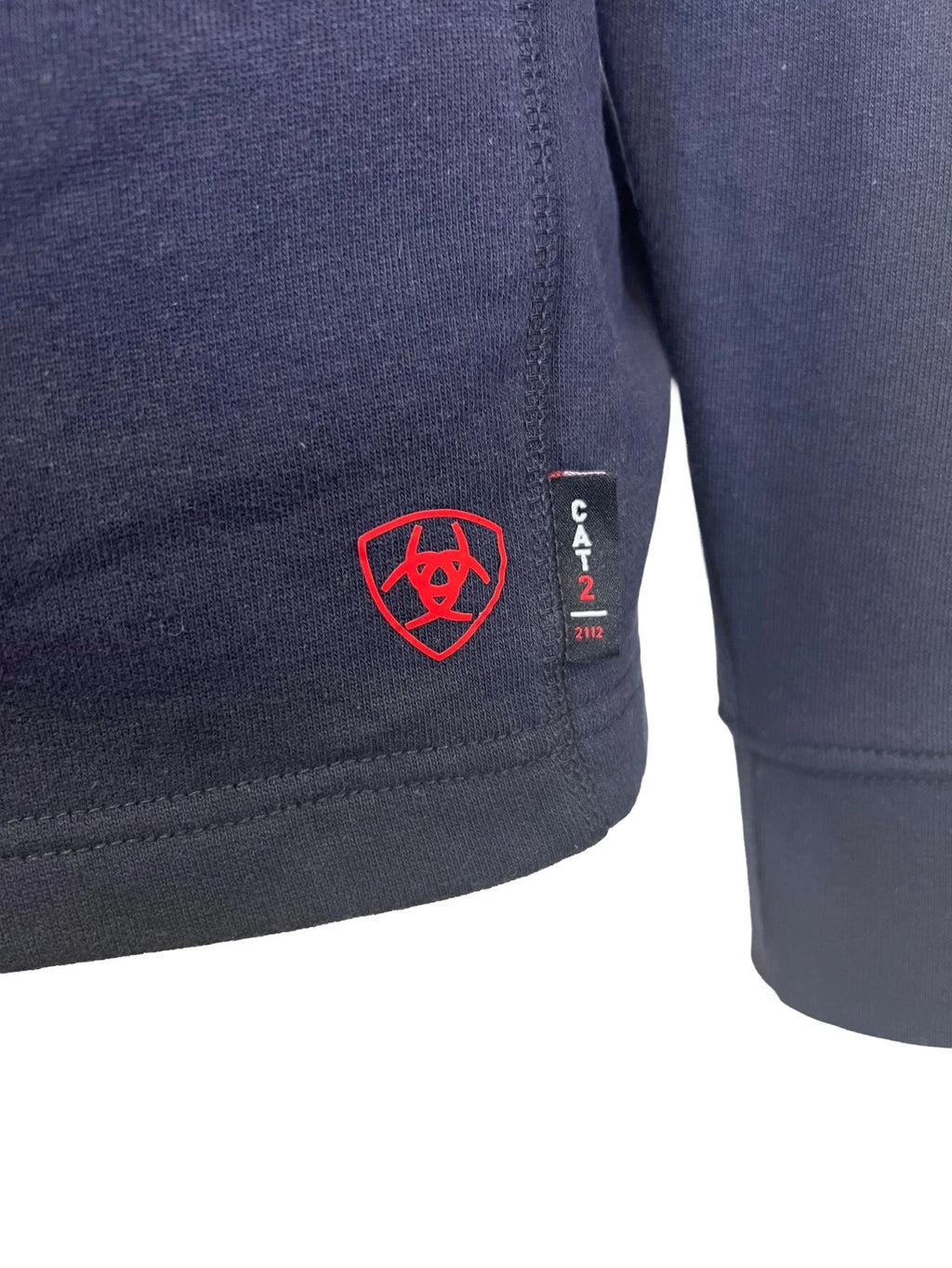 Ariat FR Men's Navy Hoodie 1/4 Zip Pullover Sweatshirt (S66)
