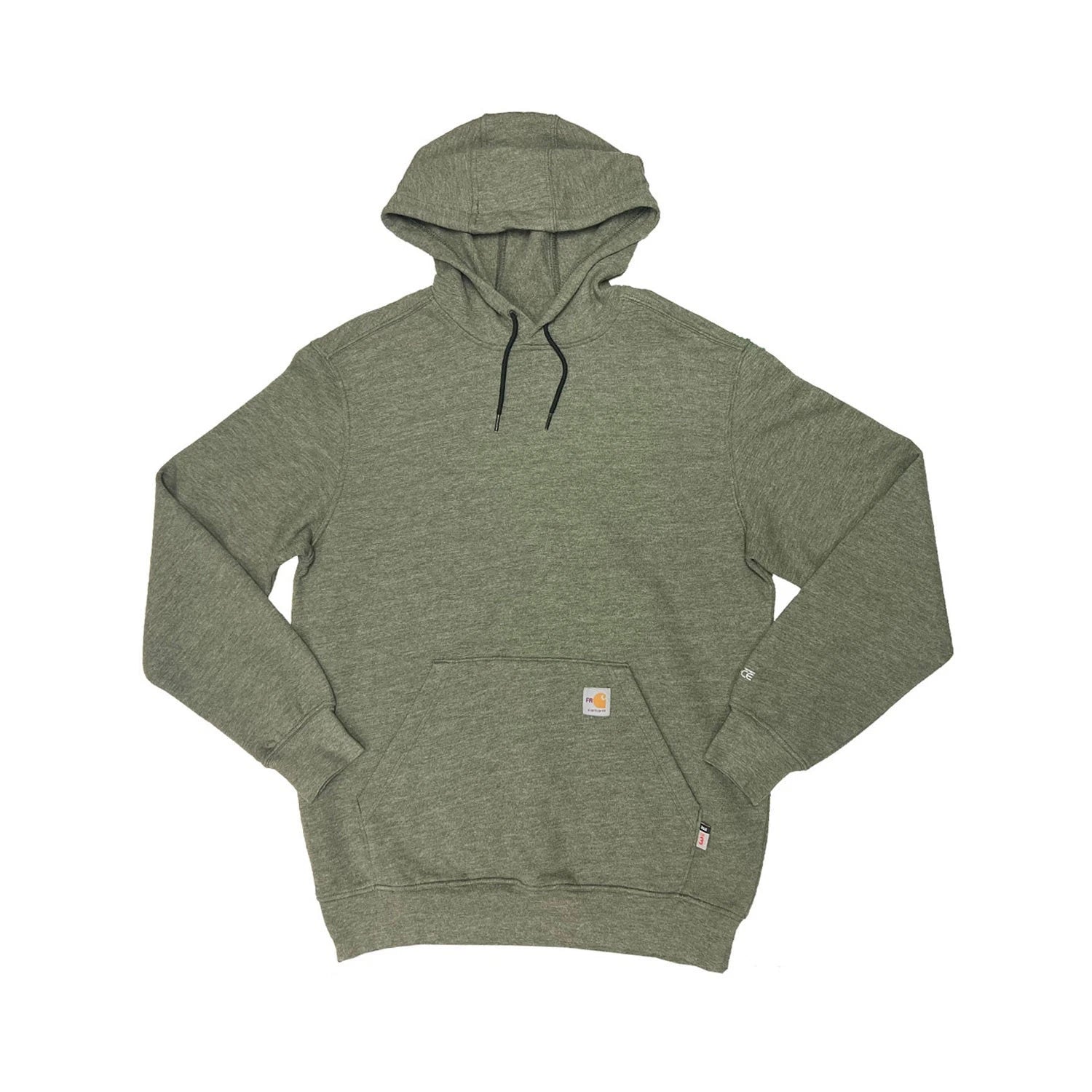 Carhartt FR Men's Moss Green Sweatshirt Midweight Hooded Pullover (S55)
