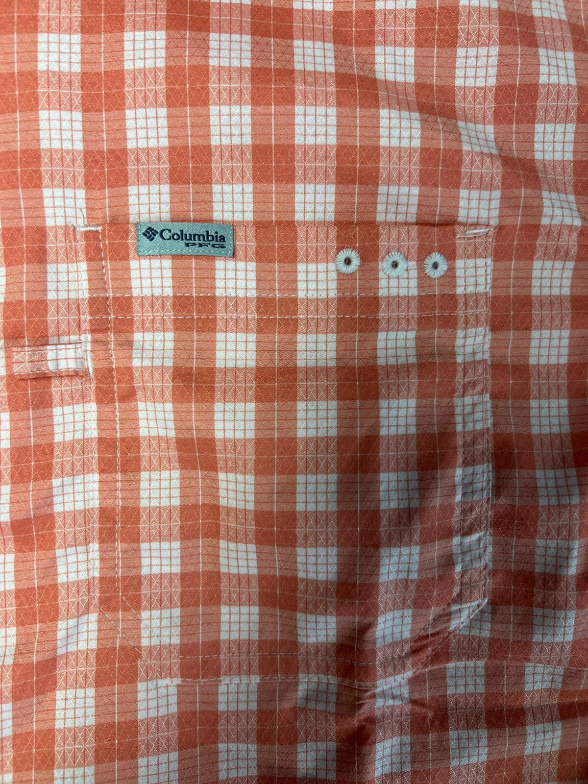 Columbia Men's Shirt PFG Super Slack Tide Camp Palaka Plaid Short Sleeve