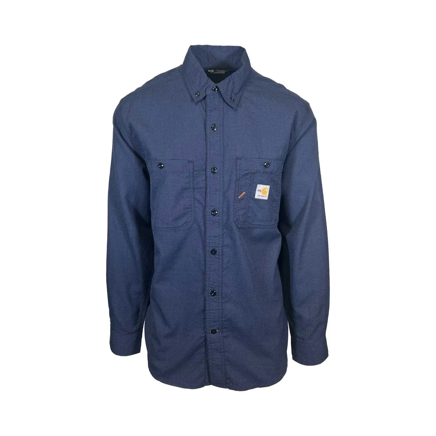 Carhartt FR Men's Navy Shirt Flame Resistant Long Sleeve Lightweight (S02)