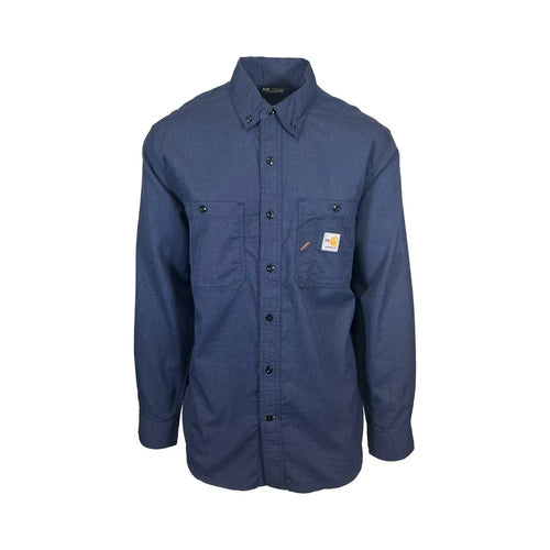 Carhartt FR Men's Navy Shirt Flame Resistant Long Sleeve Lightweight (S02)