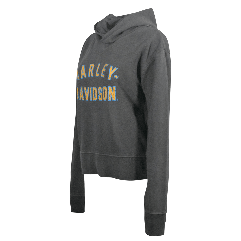 HD Branded Women's Hoodie Blackened Pearl Racer Font Neck Pullover (S04)