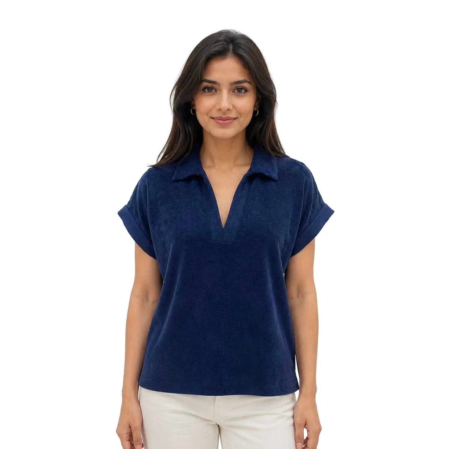 Tommy Bahama Women's Coastline Top Suncoast Loop Terry Polo S/S (S04)