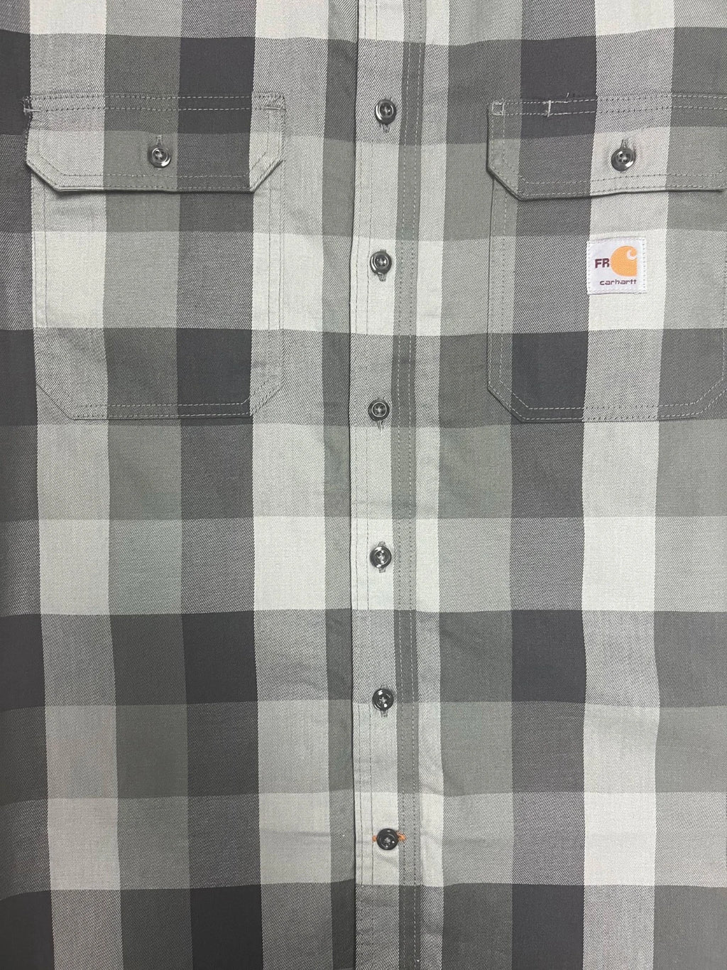 Carhartt FR Men's Grey Shirt Rugged Flex Original Fit Plaid L/S (S367)