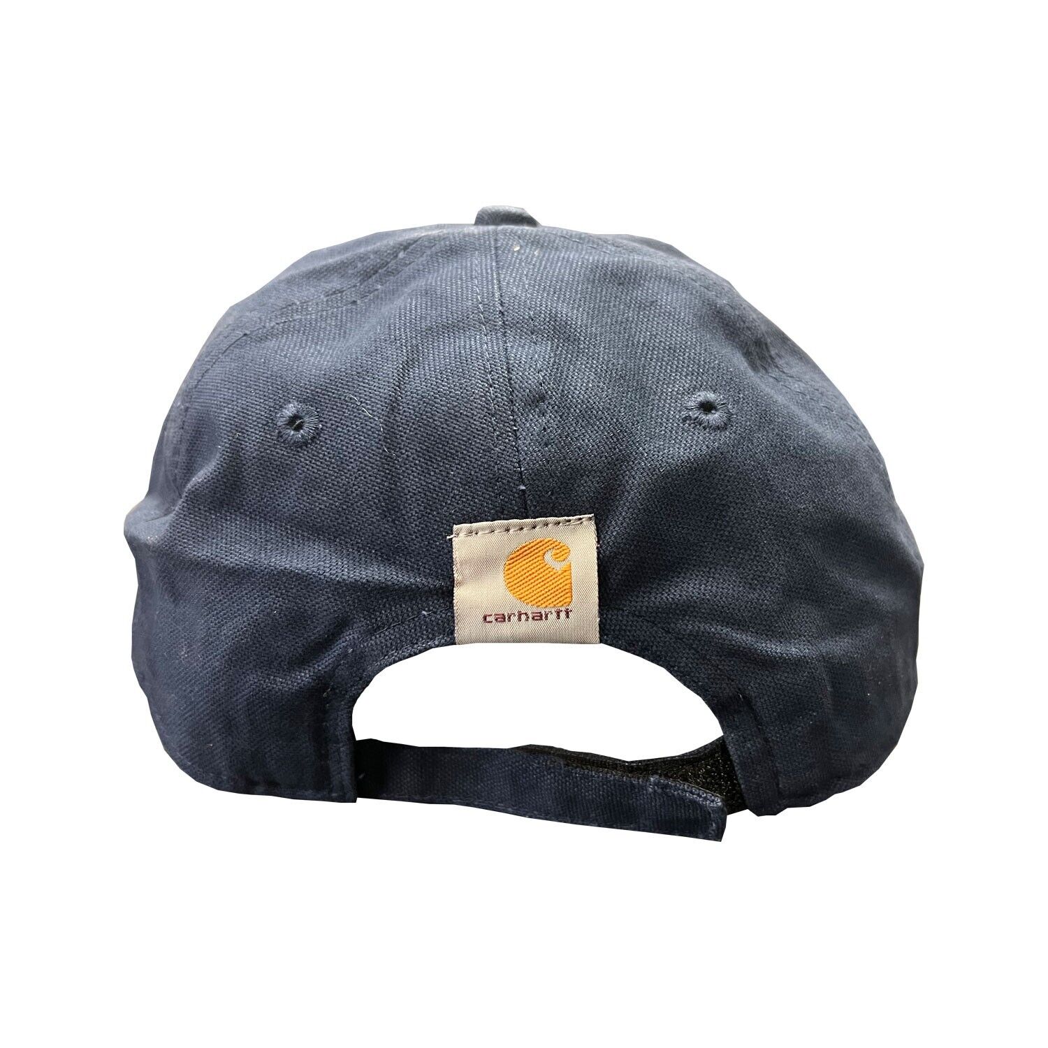 Carhartt Navy & White Canvas Cap FastDry Comfort Block Letters (S09)