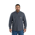 Carhartt FR Men's Blue Shirt Rugged Flex Original Fit Twill Plaid L/S (S365)