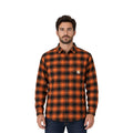 Carhartt Men's Bordeaux Heather Plaid Shirt Mid Weight Flannel L/S (358)