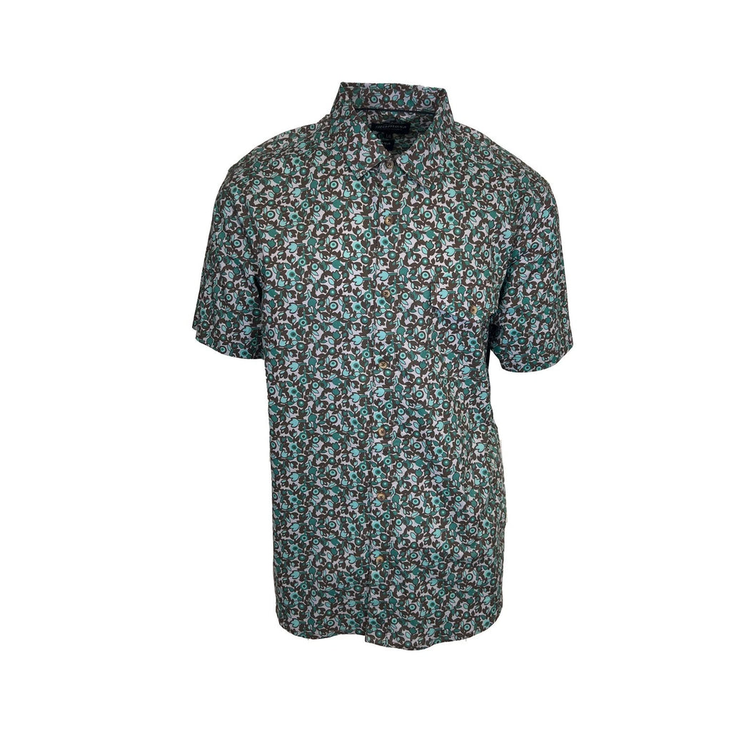 Rumors Men's Printed Shirt - Green Leaf & Teal Leaf 2 Pack S/S (S06 + S09)