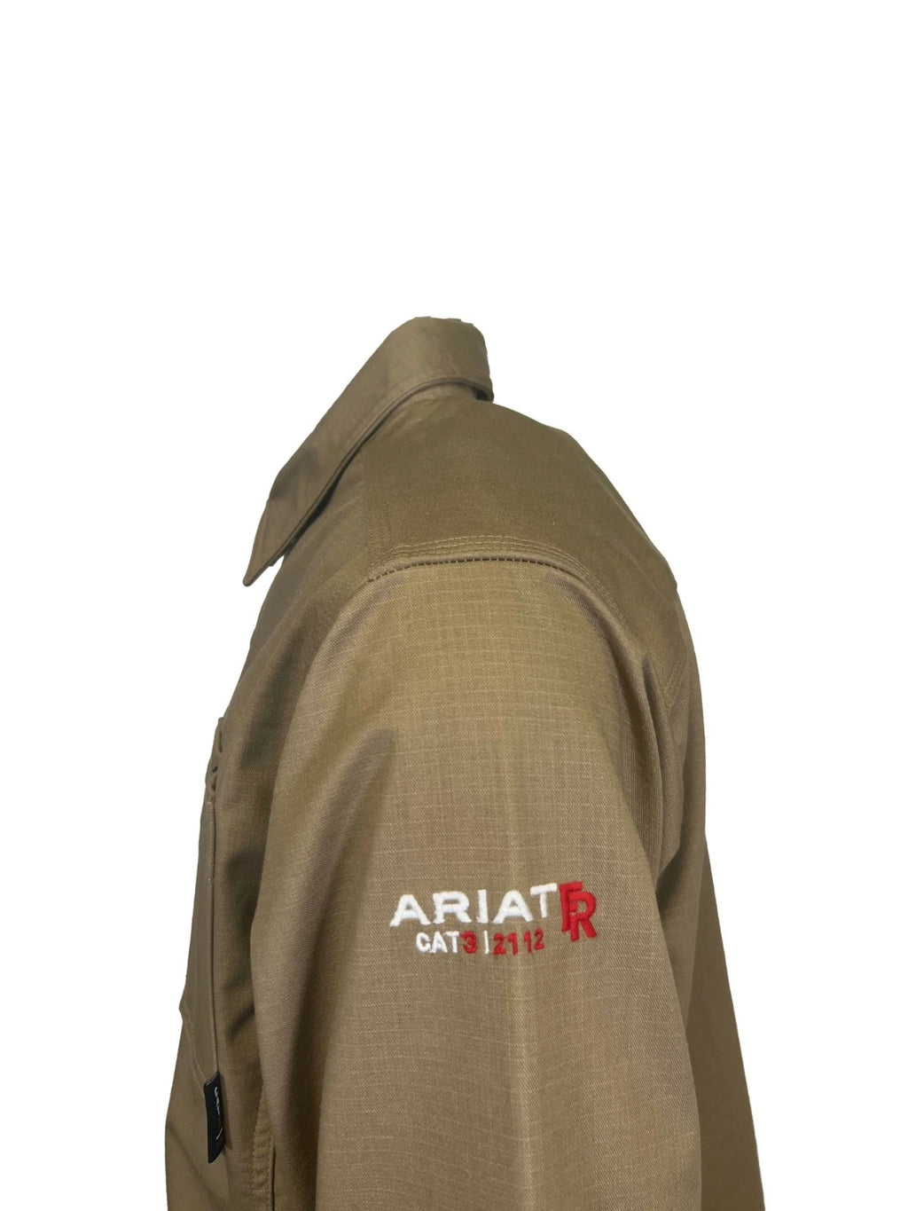 Ariat FR Men's Khaki Shirt Ripstop Softshell Flame Resistant Long Sleeve (S57)