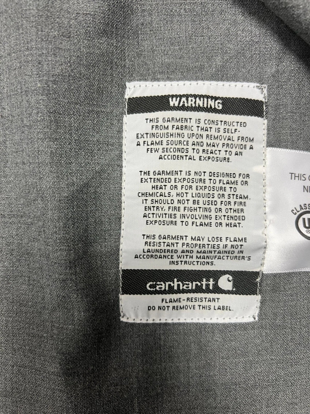 Carhartt FR Women's Grey Shirt Flame Resistant Long Sleeve Lightweight (S02)
