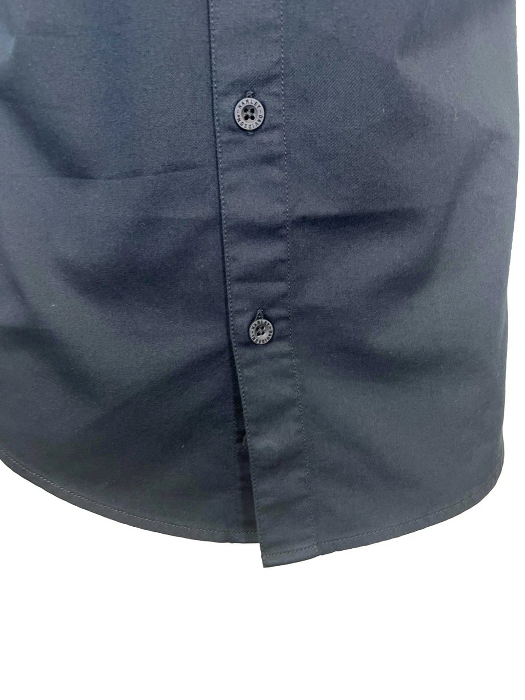 HD Brand Men's Black Shirt Orange Stacked Bar & Shield Colorblock (S350)
