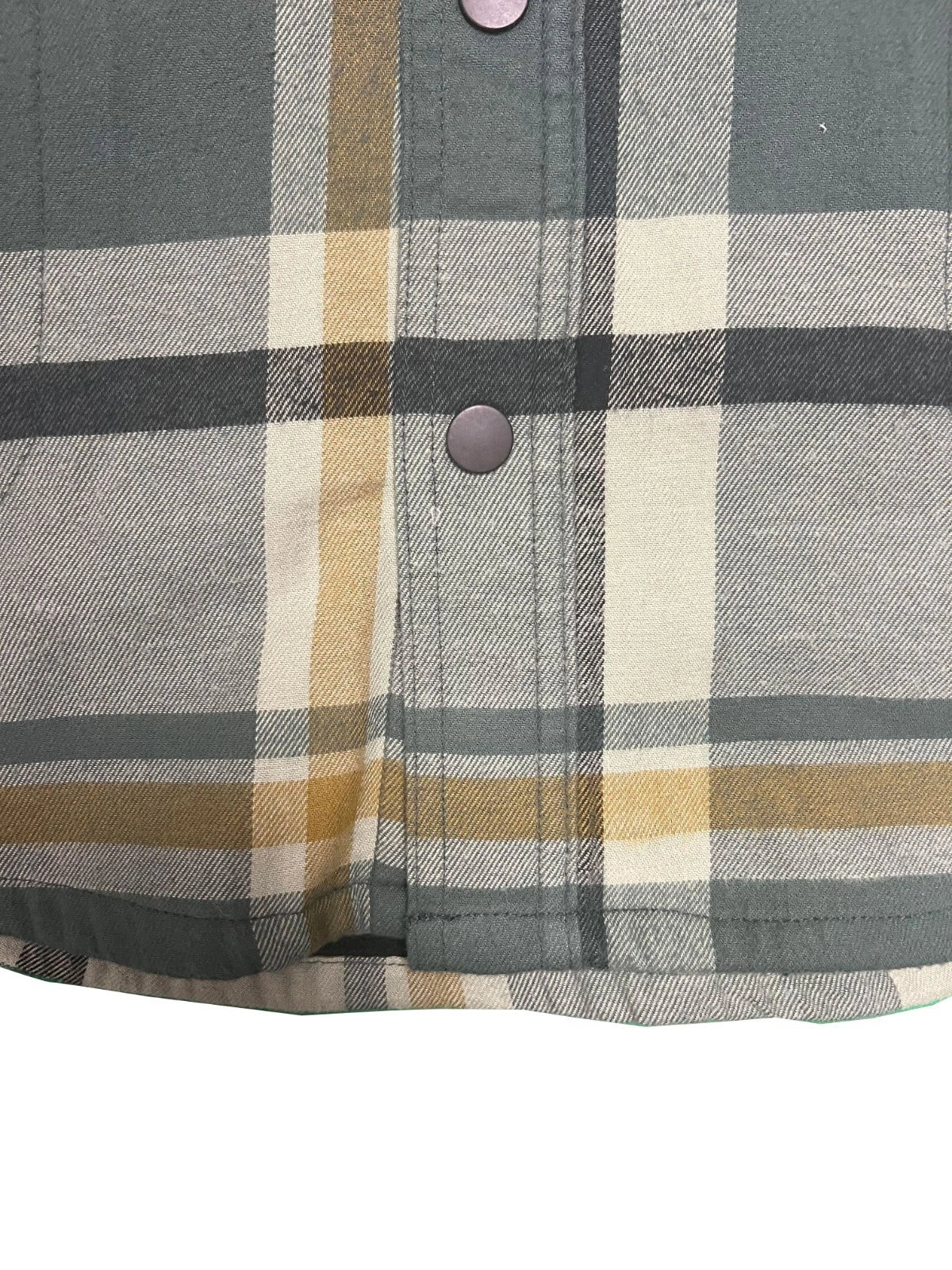 Carhartt Men's Green Shirt Rugged Flex Hooded Plaid Fleece Lined Shacket (S049)