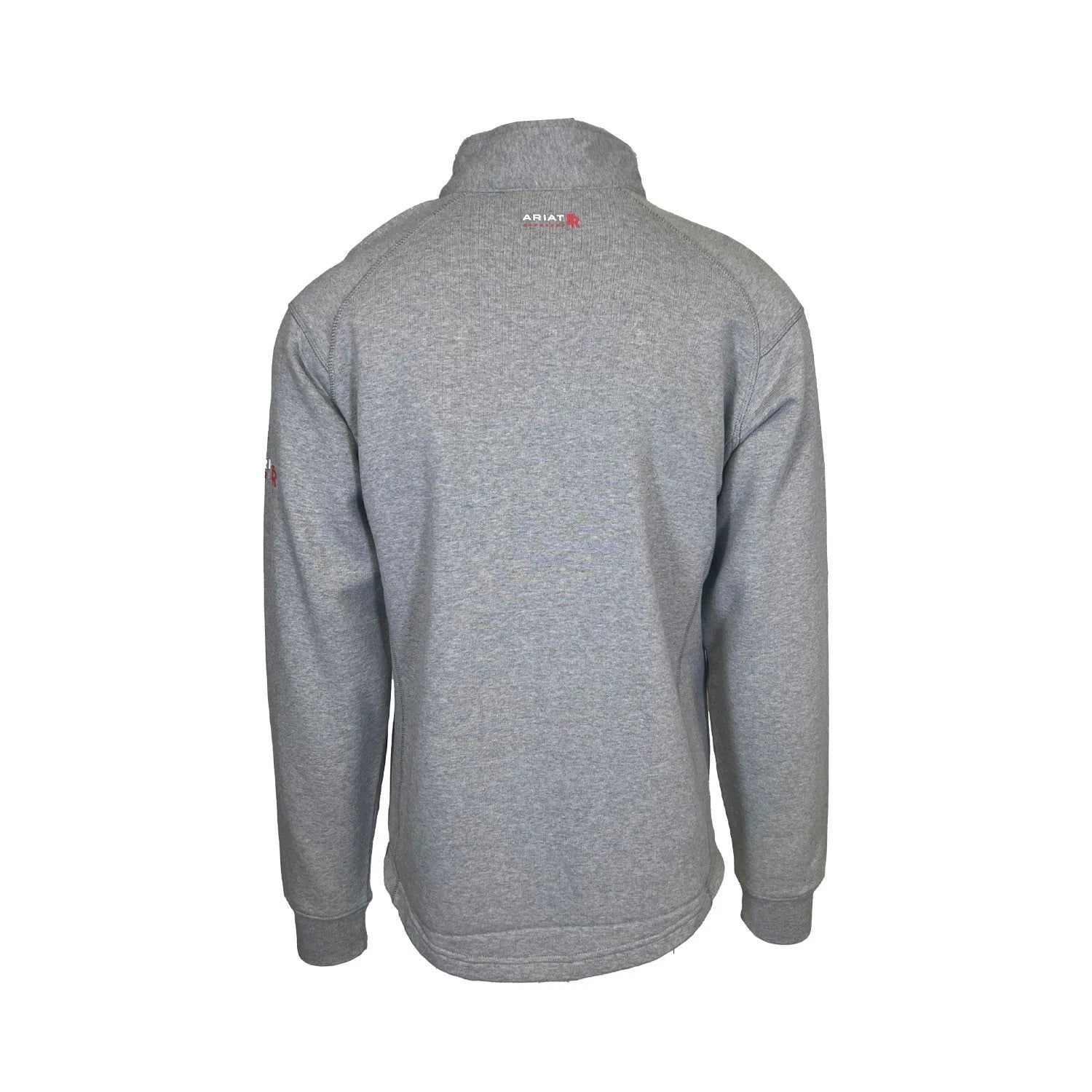 Ariat FR Men's Silver Fox Heather Hoodie 1/4 Zip Pullover Sweatshirt (S68)