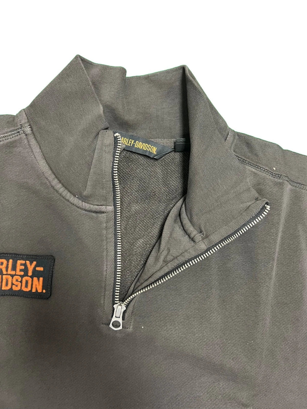 HD Branded Men's Black Sweatshirt 1/4-Zip Mock Neck Pullover (S109)