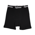 Supreme Men's 100% Authentic Single Pack Black Boxer Briefs
