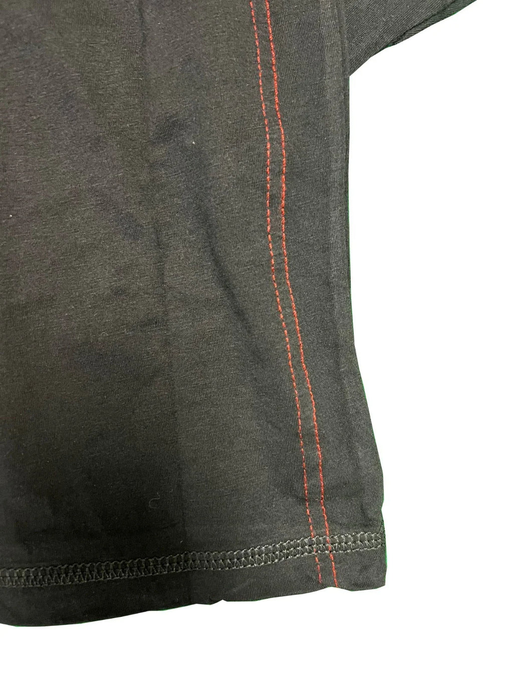 HD Branded Men's Black Shirt Reinforced Ribbed Paneling L/S Tee (S108)