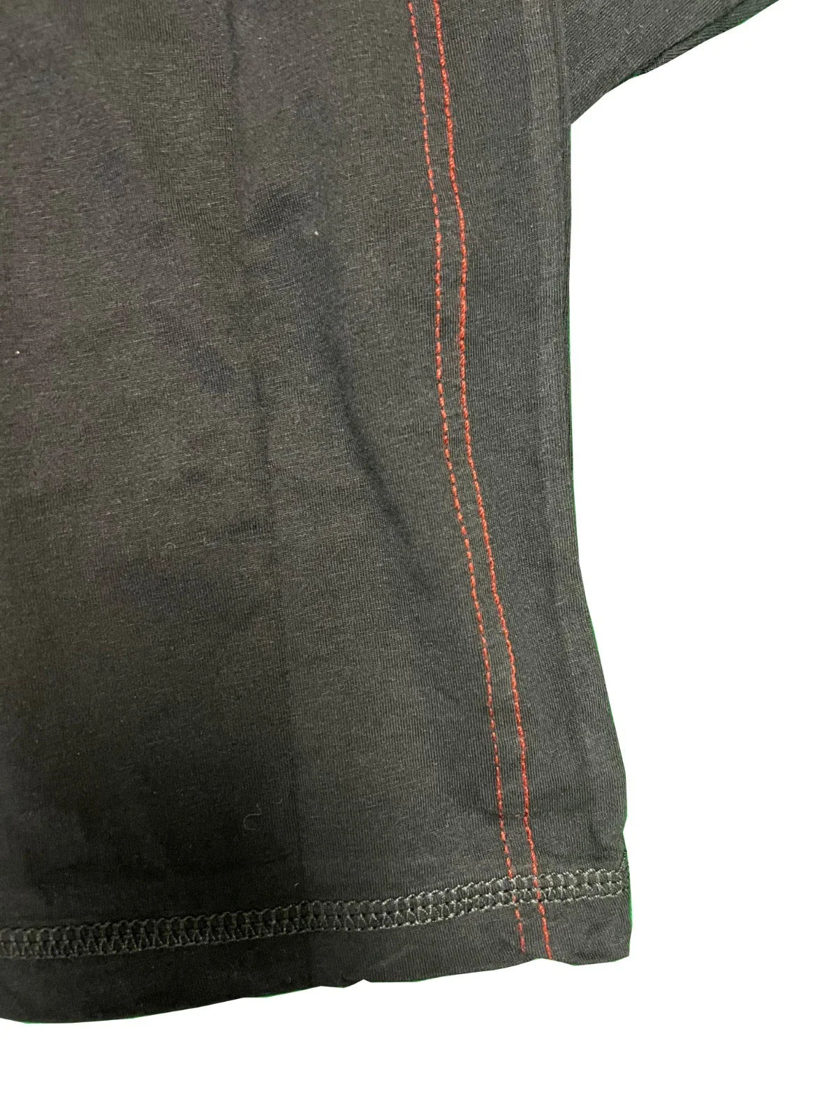 HD Branded Men's Black Shirt Reinforced Ribbed Paneling L/S Tee (S108)
