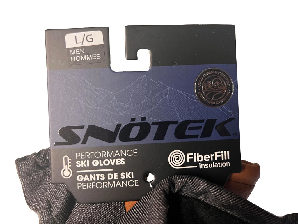 Snotek Men's Dark Tan Gloves - Weatherpoof ST216 Winter Glove 2 Pack (S09)