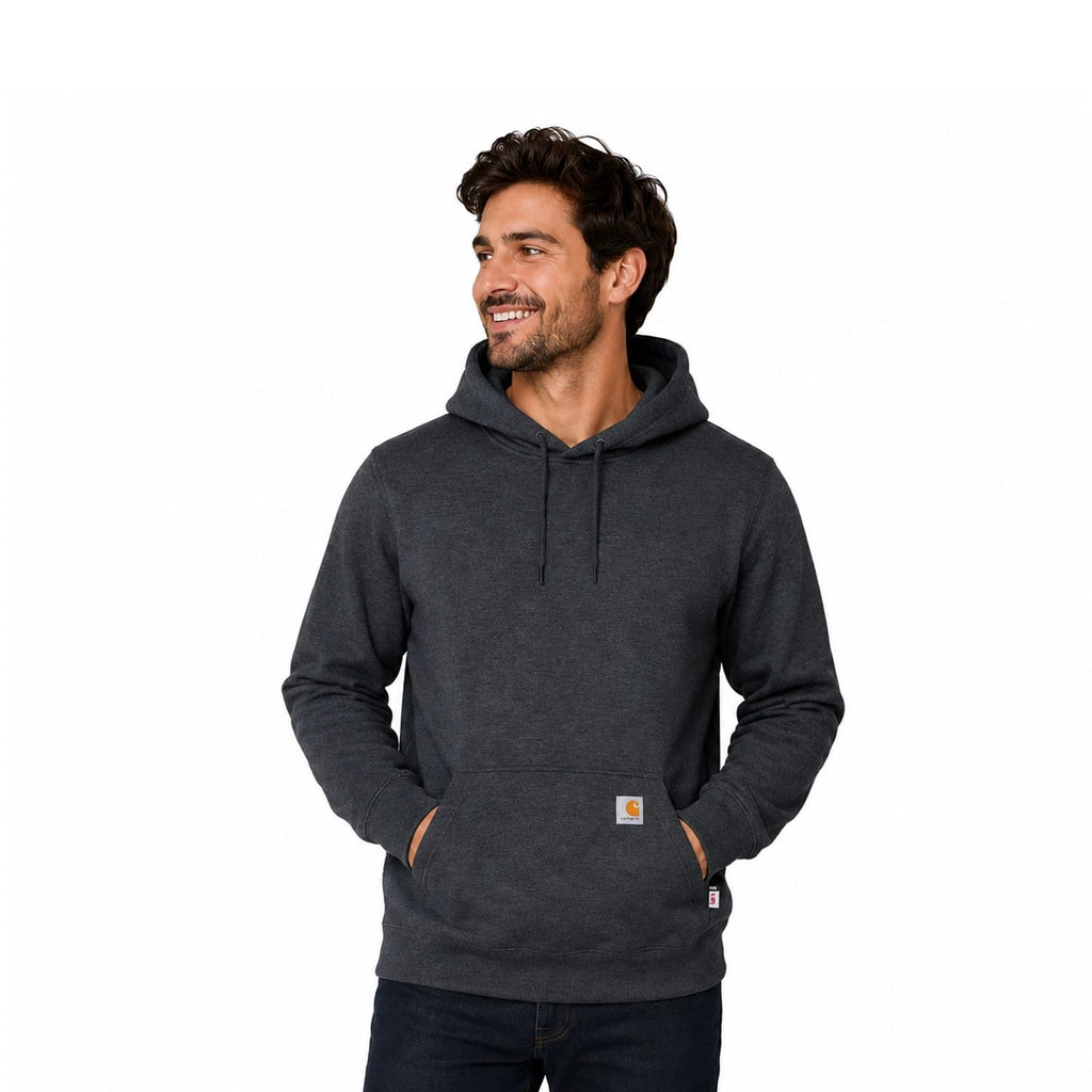 Carhartt FR Men's Carbon Heather Sweatshirt Midweight Hooded Pullover (S43)