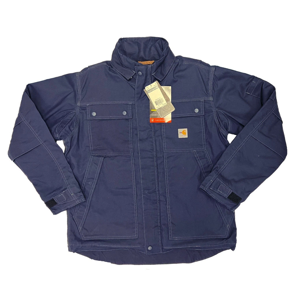 Carhartt FR Men's Navy Full Swing Quick Duck Coat L/S (S54)