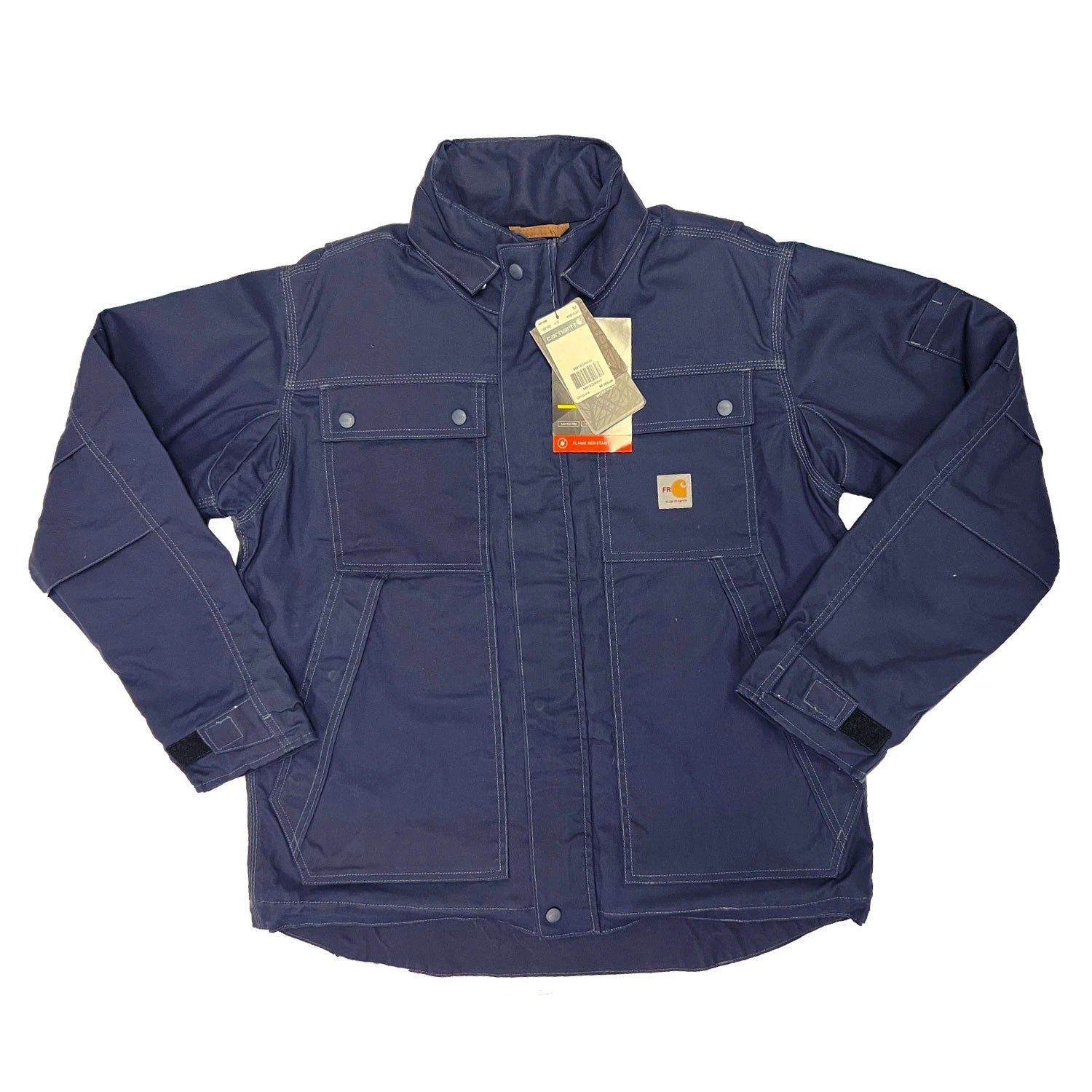 Carhartt FR Men's Navy Full Swing Quick Duck Coat L/S (S54)