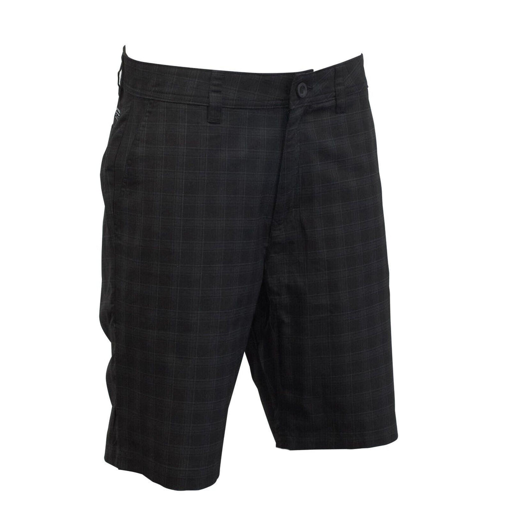 O'Neill Men's Dark Grey Horizon Plaid Chino Short