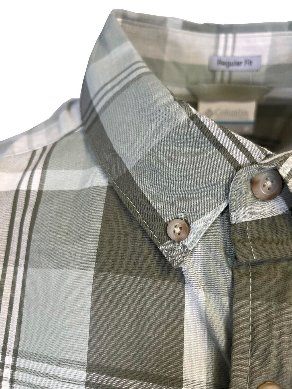 Columbia Men's Sage Leaf Multi Plaid Rapid Rivers II Short Sleeve Shirt (354)
