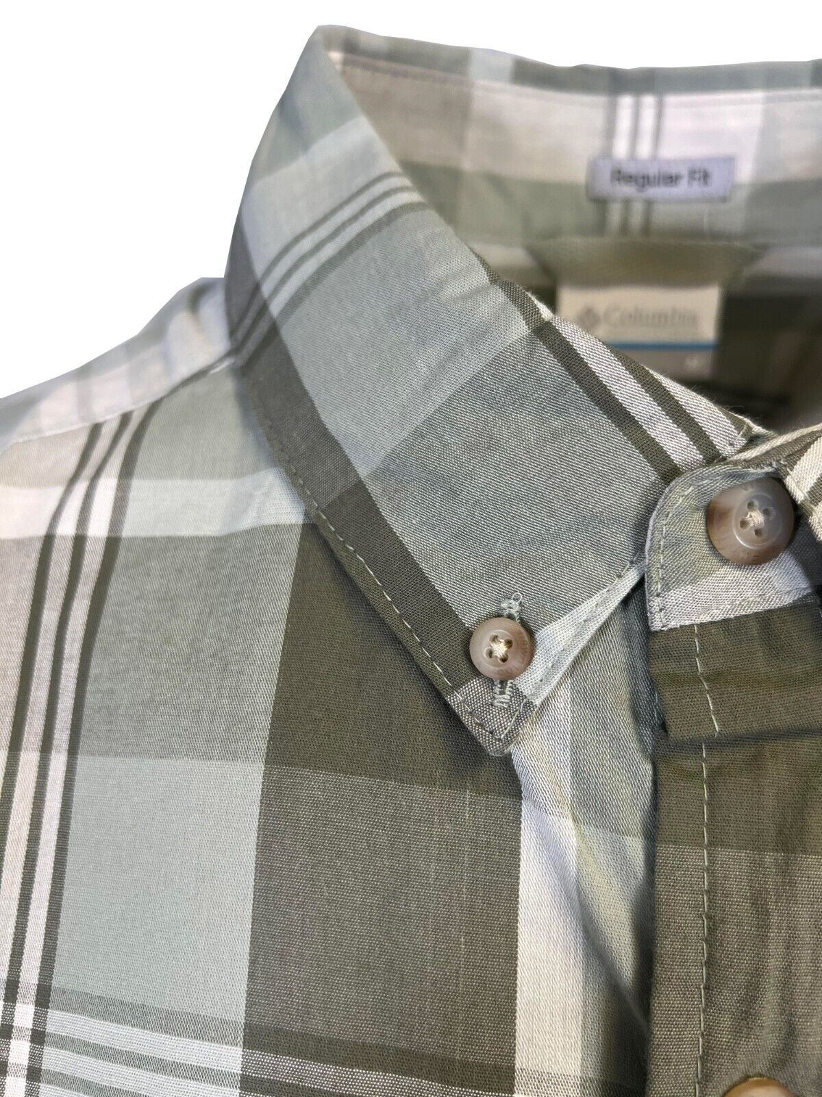 Columbia Men's Sage Leaf Multi Plaid Rapid Rivers II Short Sleeve Shirt (354)