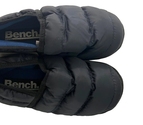Bench Juniors Kid's Navy Puffer Slippers with Rubber Sole FiberFill (S02)
