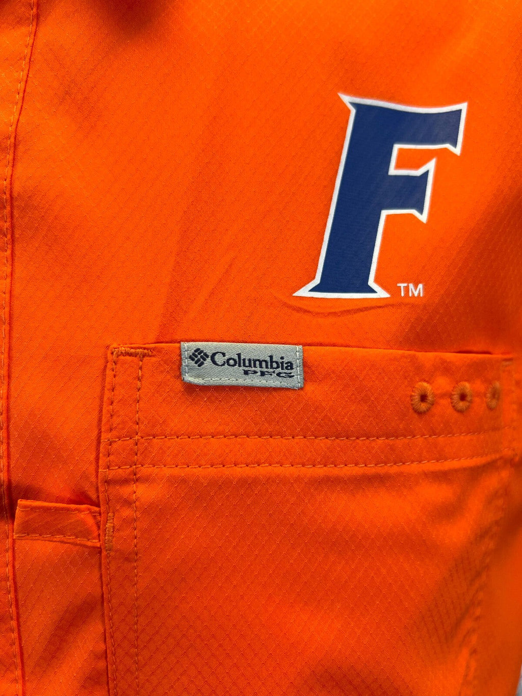 Columbia Men's Orange Shirt Florida Gators PFG Slack Tide Omni-Shade (336)