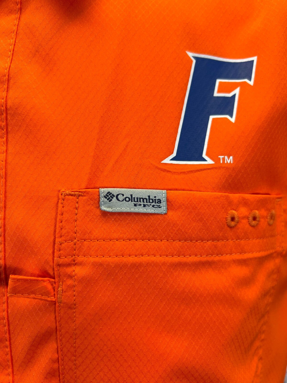 Columbia Men's Orange Shirt Florida Gators PFG Slack Tide Omni-Shade (336)