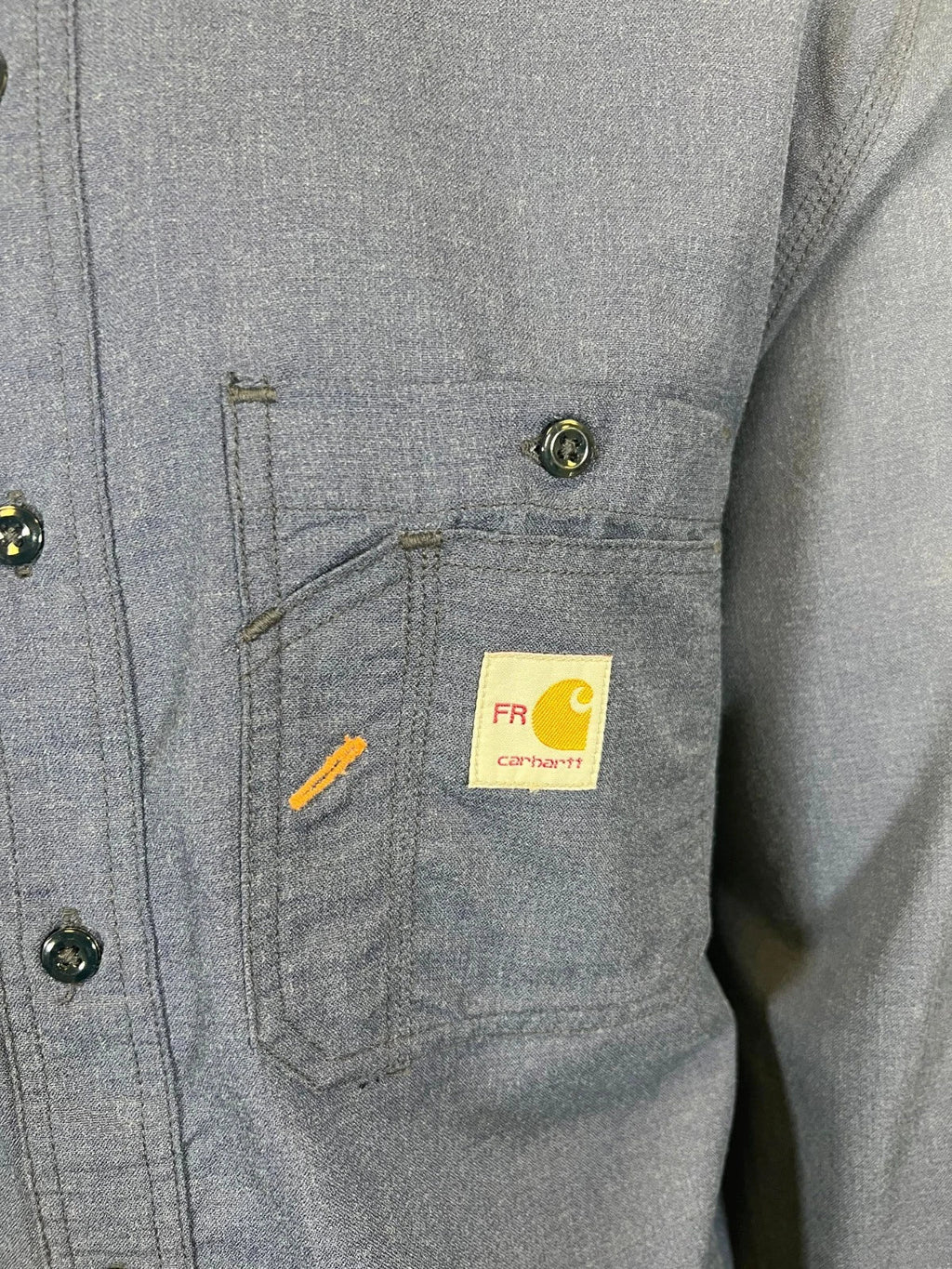Carhartt FR Men's Navy Shirt Flame Resistant Long Sleeve Lightweight (S02)