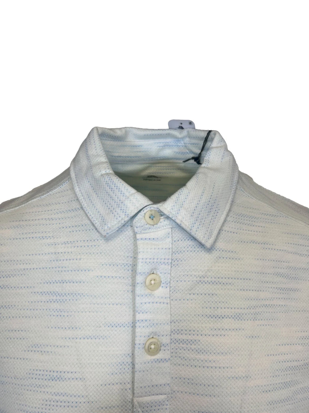 Tommy Bahama Men's Air Blue T-Shirt Ocean Sails Knit Polo 3 Buttons S/S (S62)