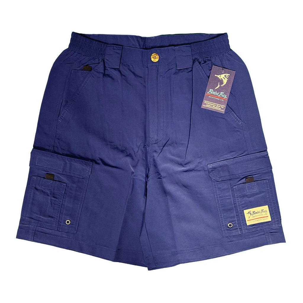 Bimini Bay Outfitters Men's Navy Blue Short Boca Grande II Fishing (S06)