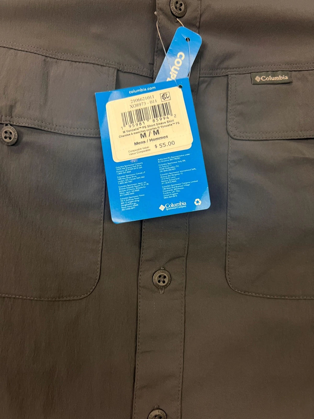 Columbia Men's Shark Shirt Yoncalla FS Short Sleeve (011)