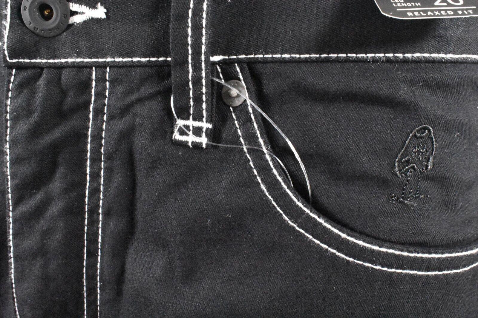 Rip Curl Men's Shorts Sonic Bloom Carpenter Walkshort Black Denim (S01)