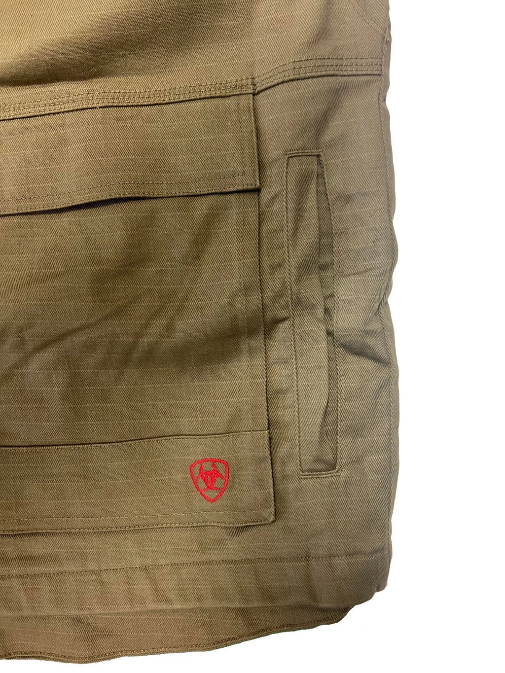 Ariat FR Men's Khaki Jacket Canvas Stretch Long Sleeve (S64)