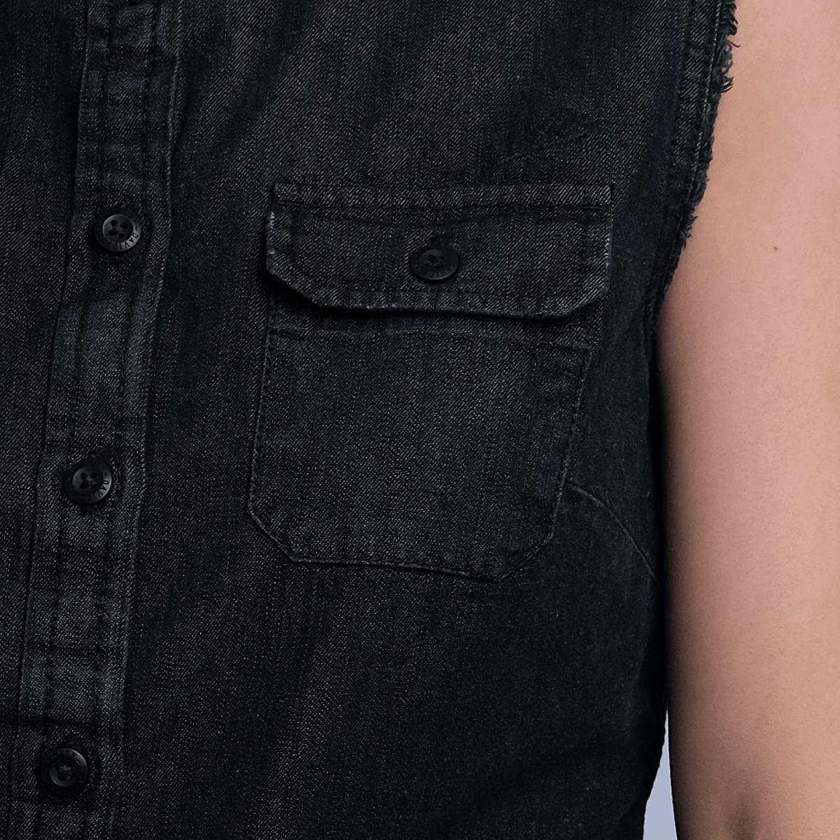 HD Branded Women's Charcoal Vest w/ Back Logo Sleeveless Vest