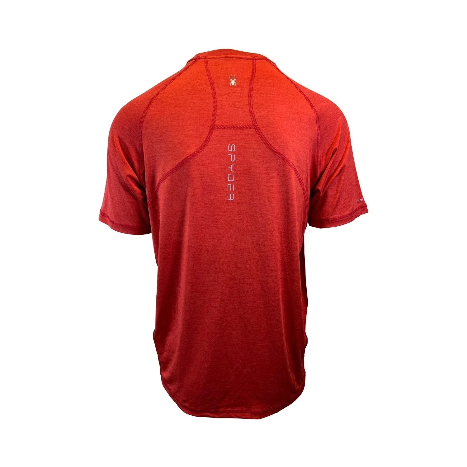 Spyder Swim Men's Red Solid T-Shirt Rashguard Quick Dry UPF Lightweight Hybrid S/S