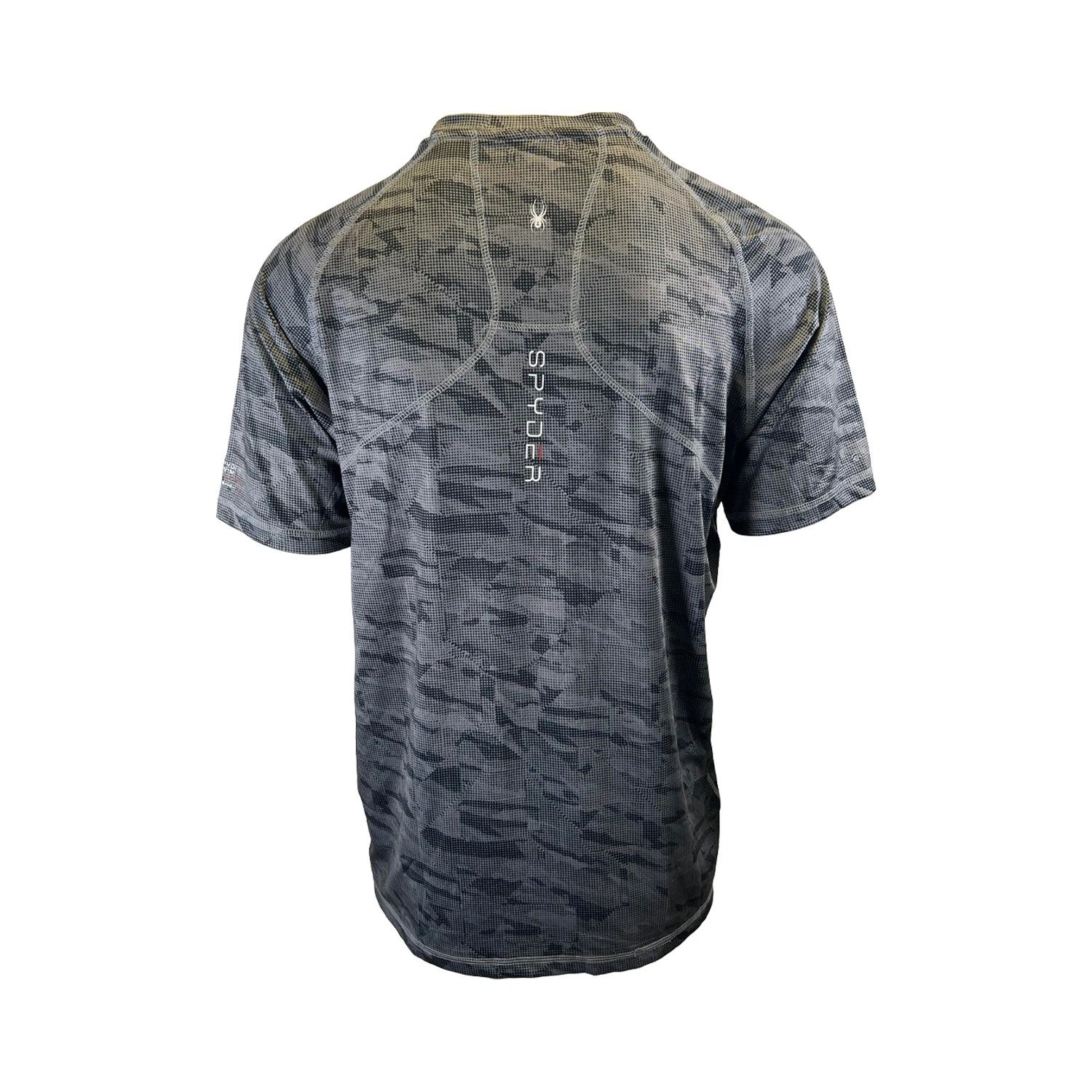 Spyder Swim Men's Charcoal Grey Camo T-Shirt Rashguard Surf - Sand - Sun S/S (09)