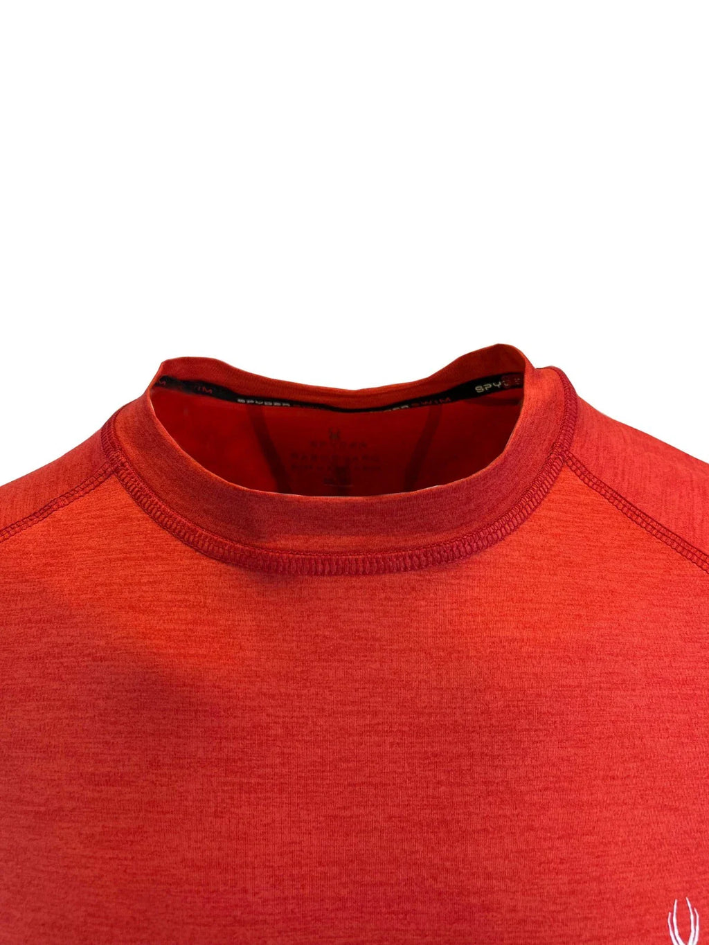 Spyder Swim Men's Red Solid T-Shirt Rashguard Quick Dry UPF Lightweight Hybrid S/S